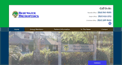 Desktop Screenshot of bluewaterorthopedics.com