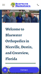 Mobile Screenshot of bluewaterorthopedics.com